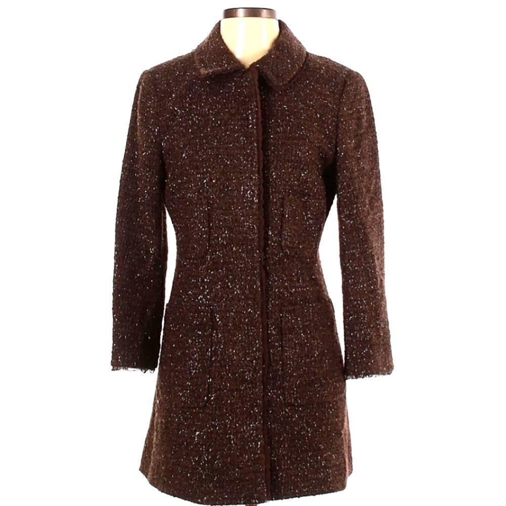 Lafayette 148 Brown Tweed Coat